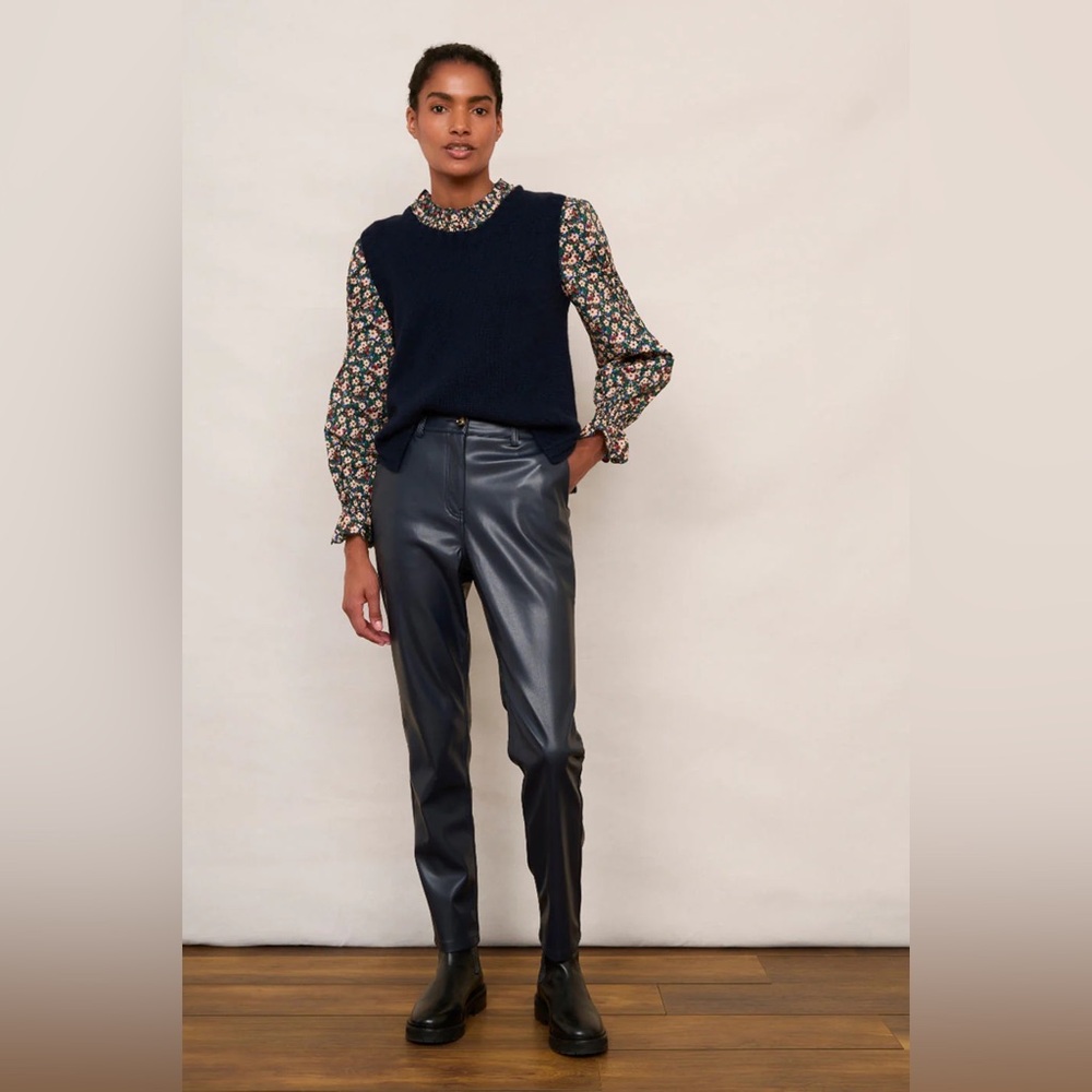 Wyse London Sandrine Faux Leather Trousers